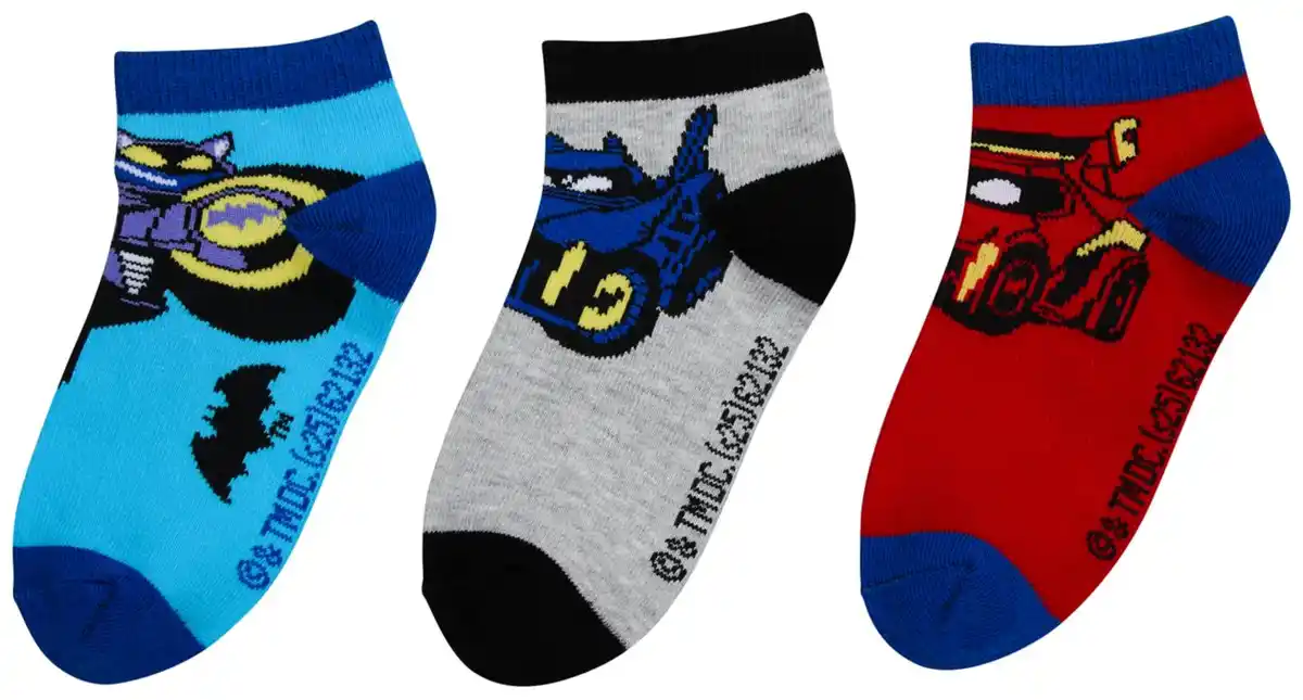 Bild 1 von Kinder-Sneakersocken »Batwheels«, 3 Paar