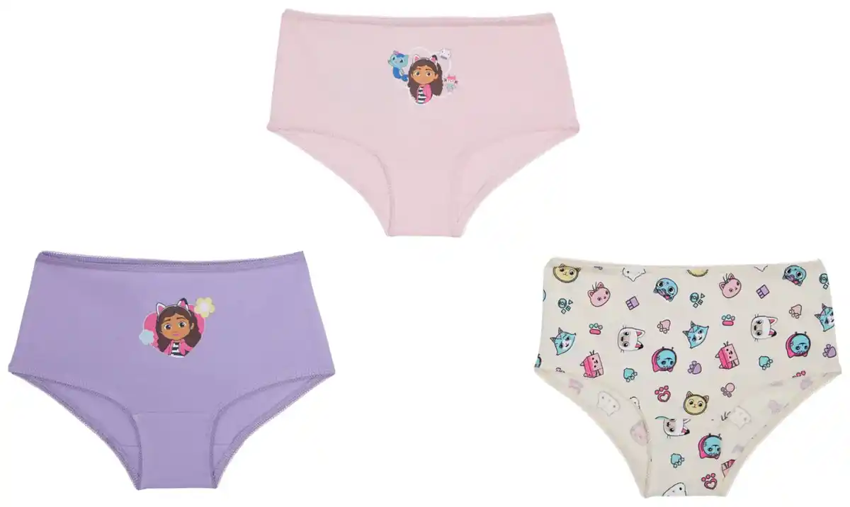 Bild 2 von Kinder-Slips »Gabbys Dollhouse«, 3-St.-Packg.