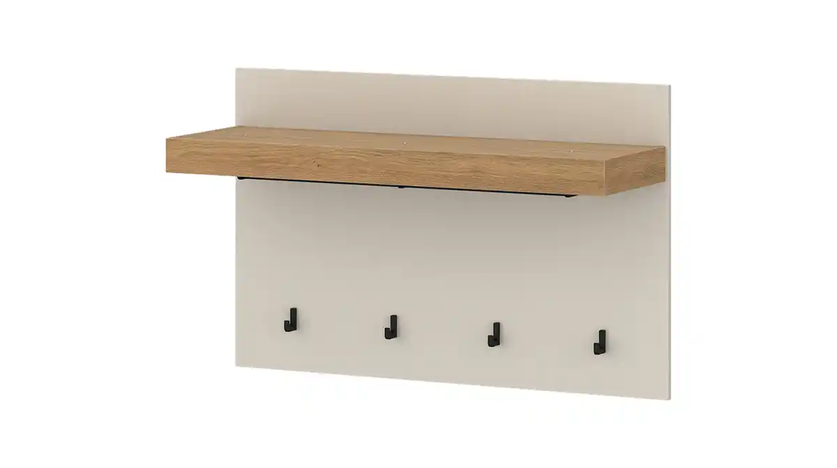 Bild 1 von Wandgarderobe Paneele Beige Eiche - 94 cm - NAXXAR
