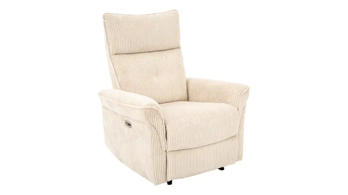 Bild 1 von Fernsehsessel Cord beige mit Motor - BELVANO