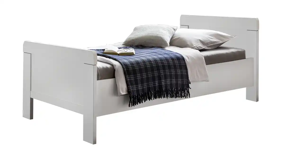 Bild 1 von Futonbett Einzelbett 100 x 200 cm weiß - NADJA
