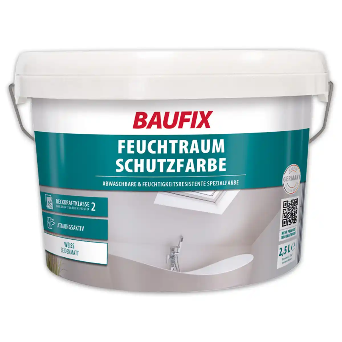 Bild 1 von Baufix Feuchtraum-Schutzfarbe 2,5 Liter
