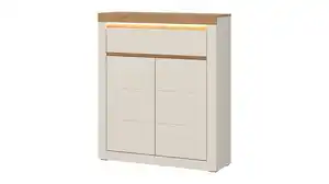 Kommode mit Schublade beige Eiche 94 cm - NAXXAR