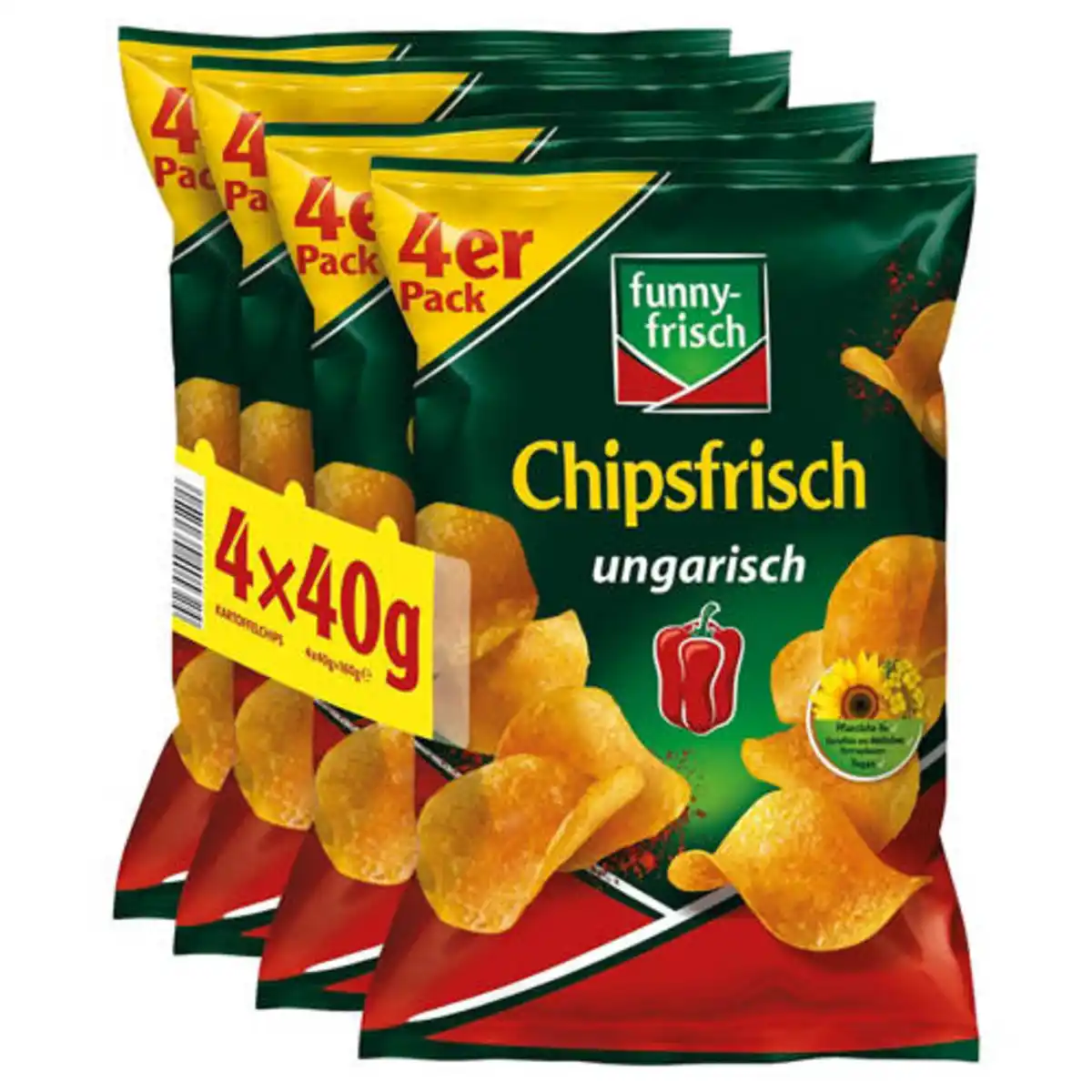 Bild 1 von FUNNY FRISCH Chipsfrisch 4 x 40 g, Ungarisch