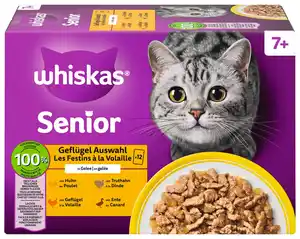 WHISKAS Katzennassfutter, 12 x 85-g-Packg.