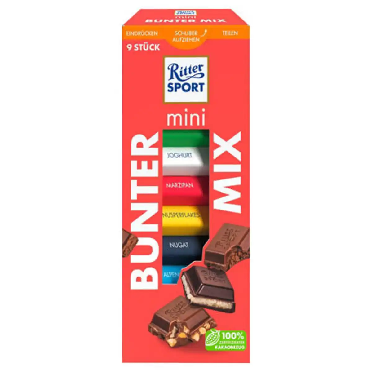 Bild 1 von RITTER SPORT Minis Turm 150 g, Bunter Mix