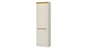 Garderobenschrank beige Eiche - 205 cm - NAXXAR