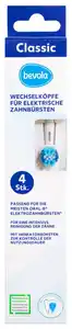 BEVOLA® Wechselköpfe für elektr. Zahnbürsten, 4-St.-Packg.