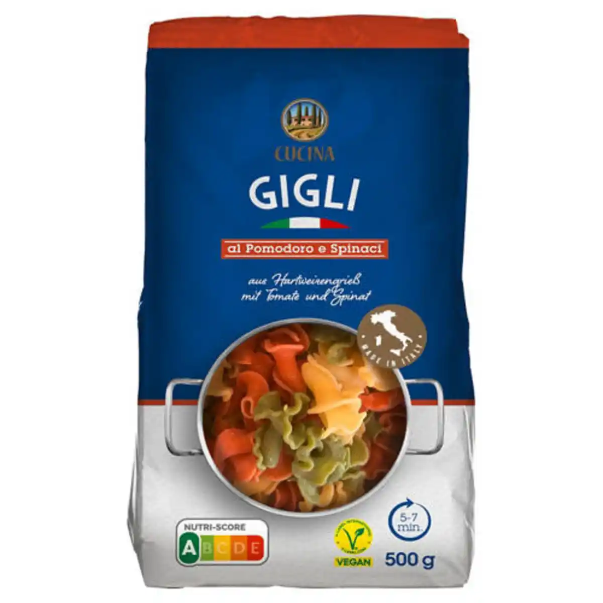 Bild 1 von CUCINA NOBILE Pastaspezialitäten 500 g, Gigli 3-colori