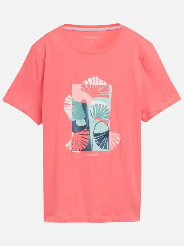 Bild 2 von Damen Shirt mit Frontprint Pink