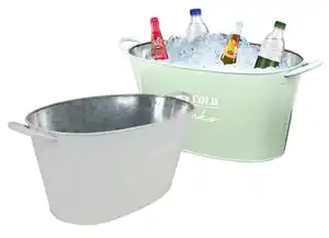 Zink-Getränkewanne 11 Liter Pastell