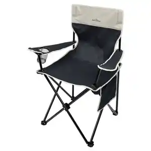 ADVENTURIDGE Faltbarer Campingstuhl, Anthrazit