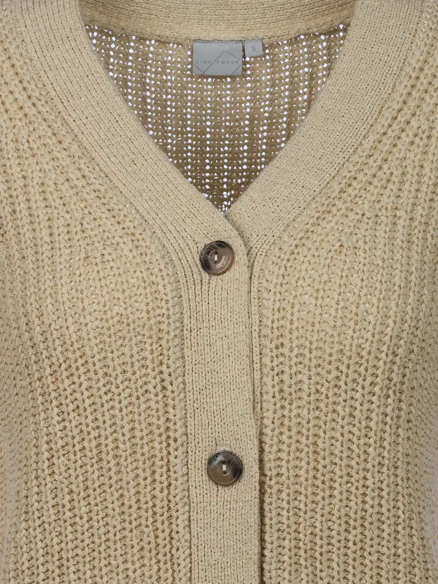 Bild 3 von Damen Cardigan mit 3/4 langem Arm Beige