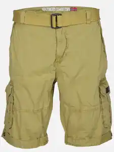 Herren Cargoshort im Used Look Gelb