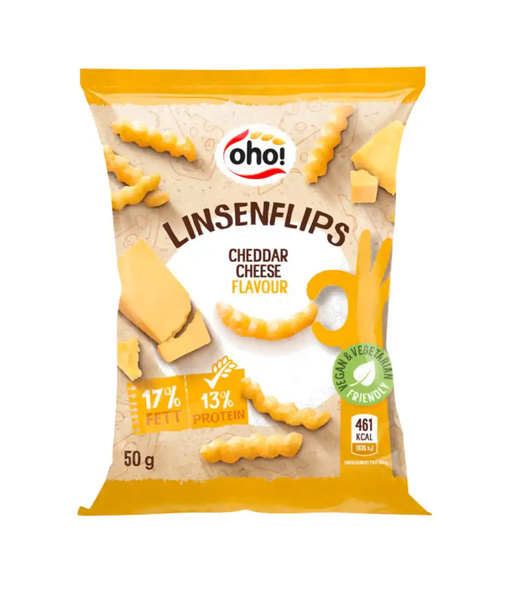 Bild 1 von OHO Linsenflips Cheddar Cheese