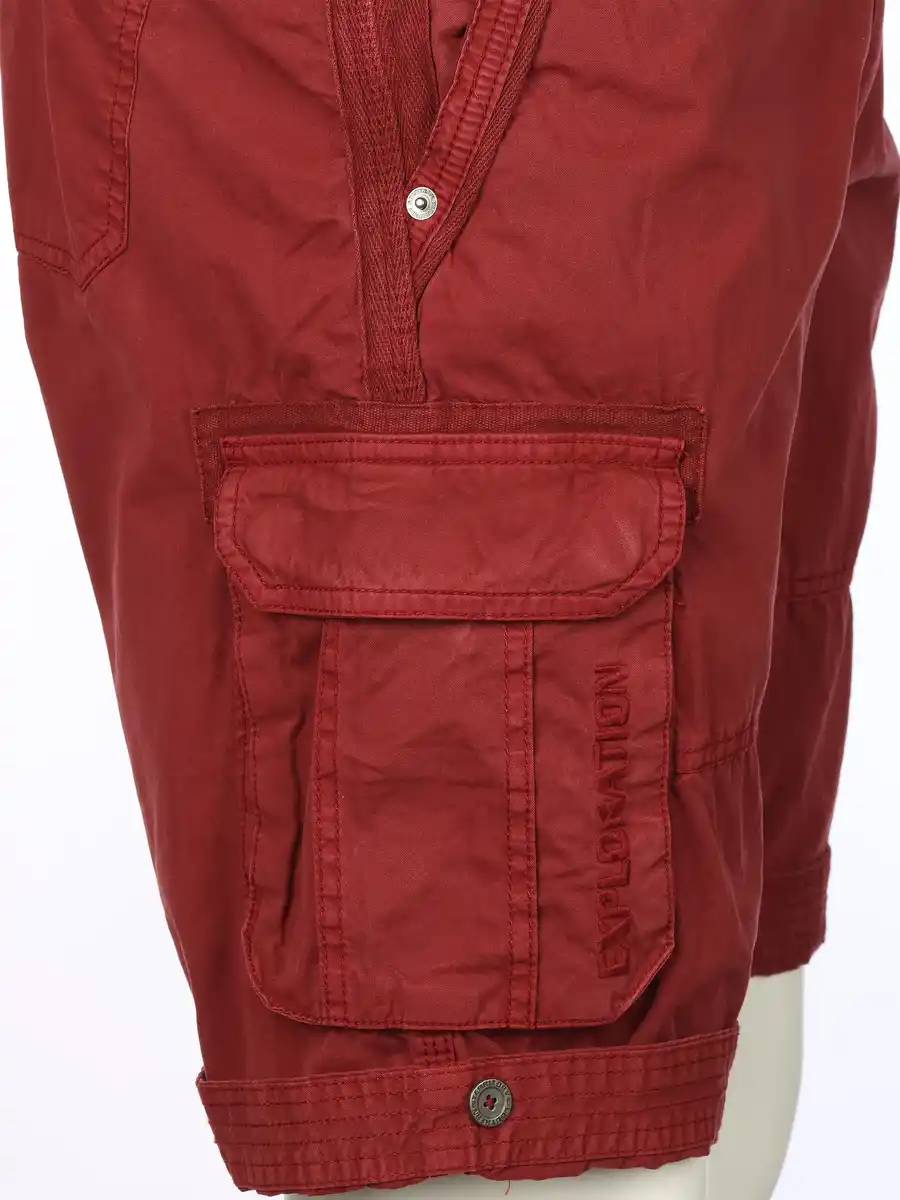Bild 4 von Herren Cargoshort im Used Look Rot