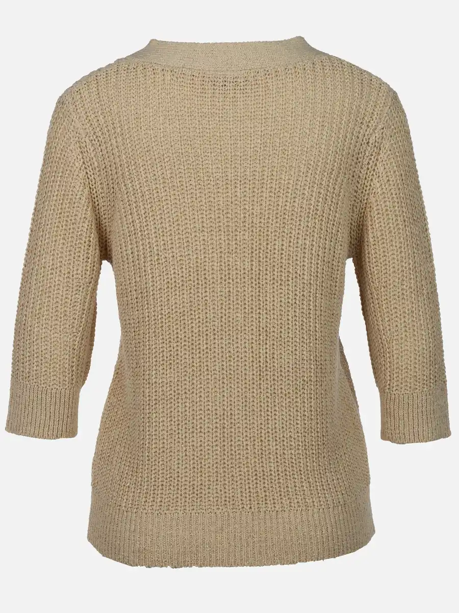 Bild 2 von Damen Cardigan mit 3/4 langem Arm Beige