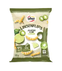 OHO Linsenflips Jalapeno &amp; Lime Flavour