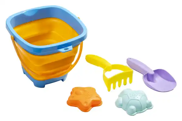 Bild 2 von IDEENWELT Eimer mit Spielzeug blau 5-tlg.
