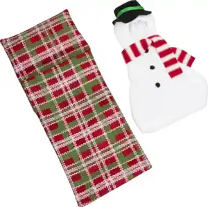 IDEENWELT Weihnachtself-Zubehör Schneemannkostüm mit Schlafsack