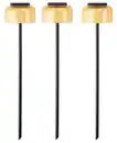 Bild 2 von IDEENWELT Solar-Gartenstecker 3er-Set orange