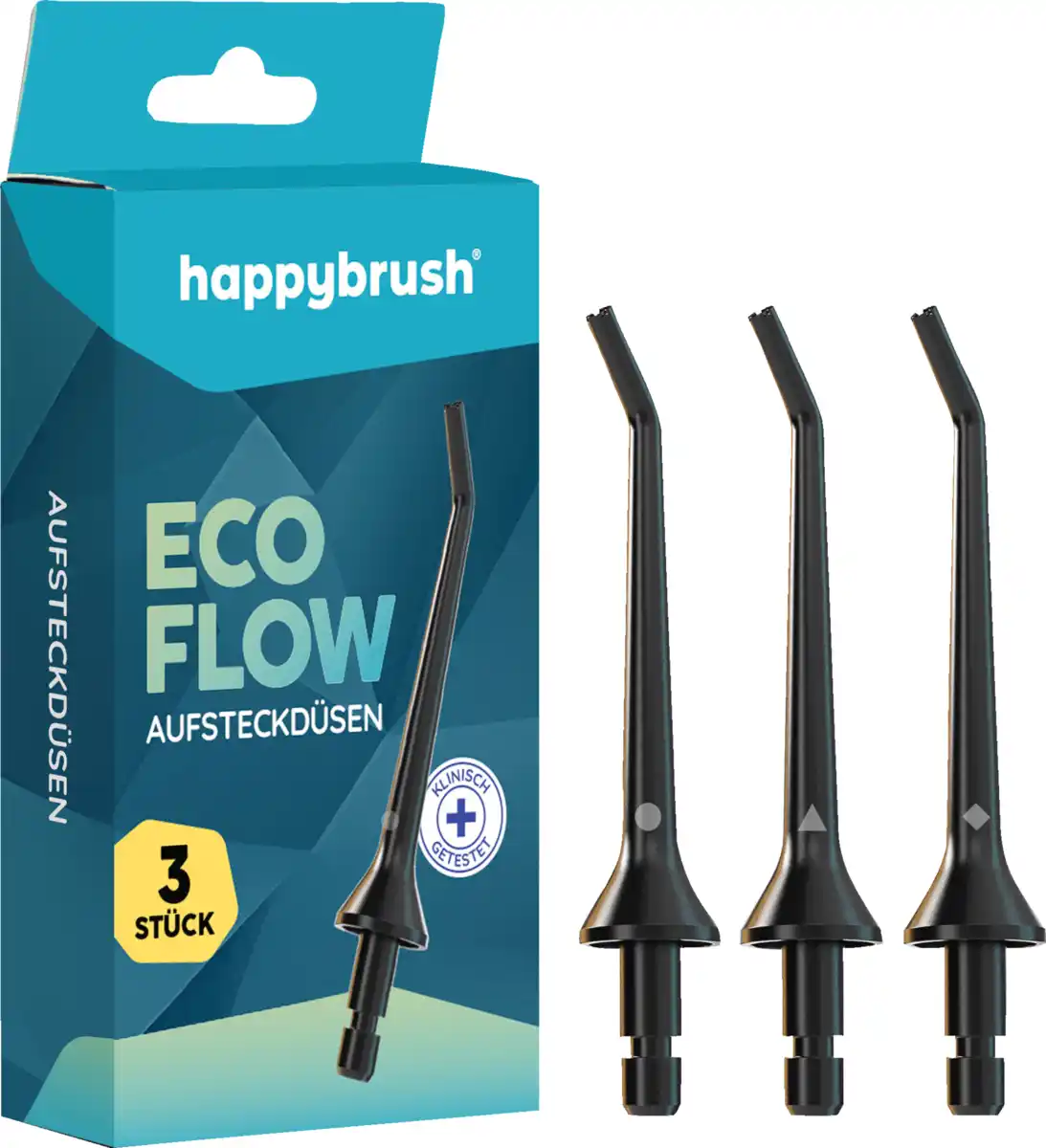 Bild 1 von happybrush Aufsteckdüsen Eco Flow schwarz