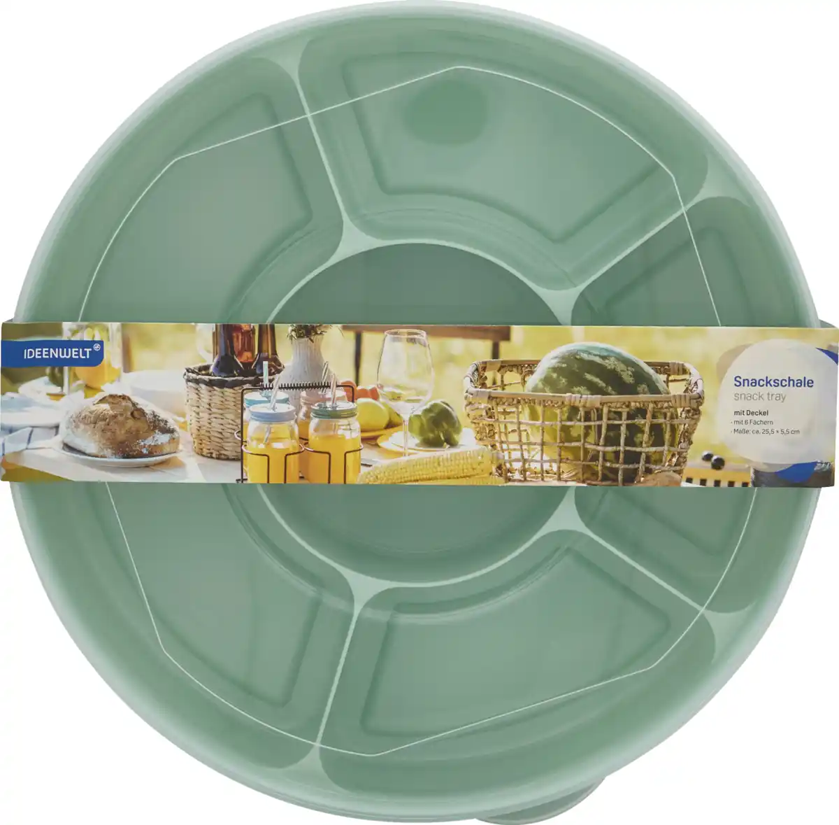 Bild 1 von IDEENWELT Snackschale mit Deckel grün
