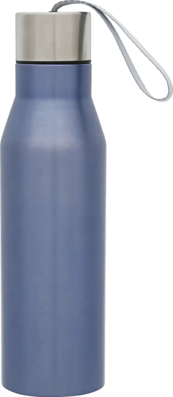 Bild 2 von IDEENWELT EDELSTAHLFLASCHE MIT BAND BLAU 450 ML