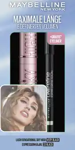 Maybelline New York 2in1 Set: Lash Sensational Sky High Very Black + Expression Kajal Eyeliner 33 Black