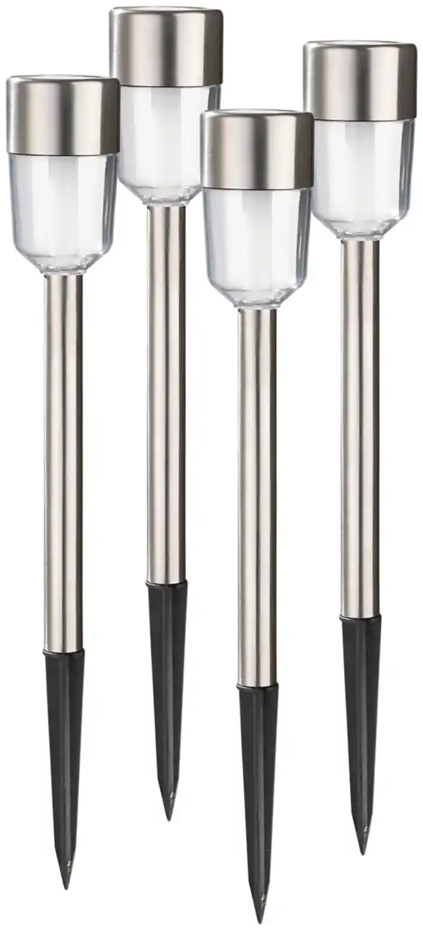 Bild 2 von IDEENWELT Solar-Gartenleuchten 4er-Set