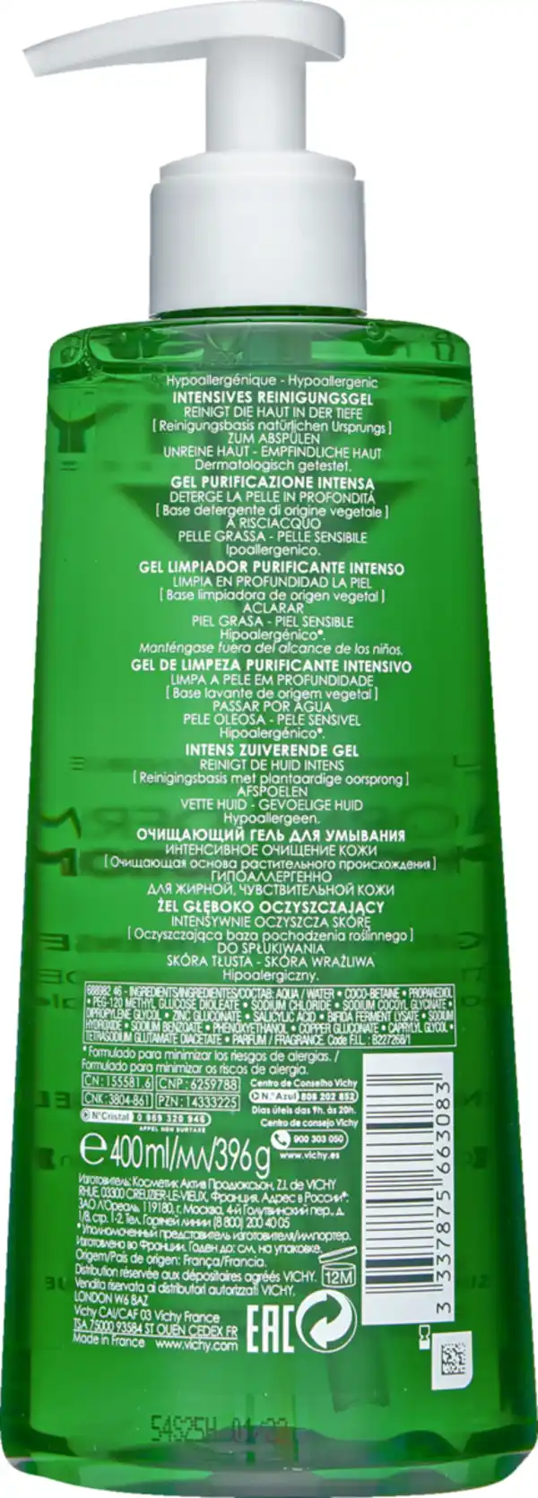 Bild 2 von VICHY NORMADERM PHYTOSOLUTION Intensives Reinigungsgel, 400 ml