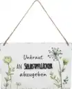 Bild 1 von IDEENWELT Deko-Metall-Schild Garten & Unkraut
