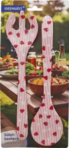 IDEENWELT Salatbesteck rot