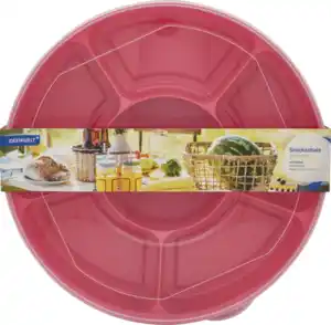 IDEENWELT Snackschale mit Deckel rot