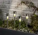 Bild 1 von IDEENWELT Solar-Gartenleuchten 4er-Set