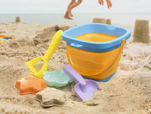 Bild 3 von IDEENWELT Eimer mit Spielzeug blau 5-tlg.