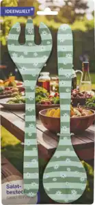IDEENWELT Salatbesteck grün