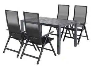LIVARNO® Rope-Set »Miami«, 5-teilig - Ausziehtisch & 4 Klappsessel