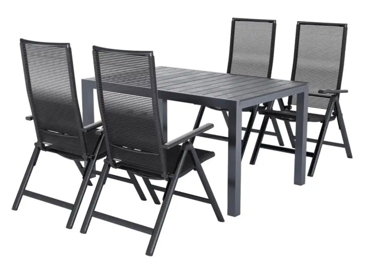 Bild 1 von LIVARNO® Rope-Set »Miami«, 5-teilig - Ausziehtisch & 4 Klappsessel