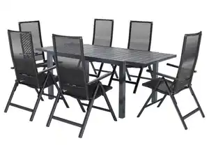 LIVARNO® Rope-Set »Miami«, 7-teilig - Ausziehtisch & 6 Klappsessel