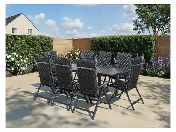 Bild 2 von LIVARNO® Rope-Set »Miami«, 9-teilig - Ausziehtisch & 8 Klappsessel