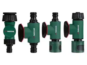PARKSIDE® Winkelhahnanschluss / Kupplung mit Regulierventil / Regulierventil / Regulierstopp