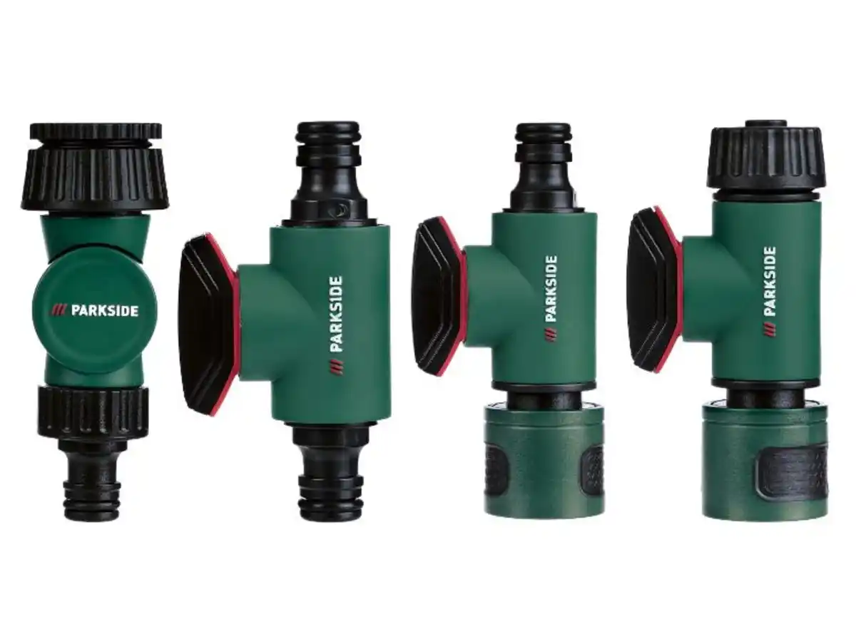 Bild 1 von PARKSIDE® Winkelhahnanschluss / Kupplung mit Regulierventil / Regulierventil / Regulierstopp