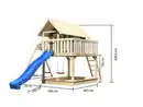 Bild 3 von Karibu Stelzenhaus »Fiete« mit Doppelschaukelanbau und Rutsche