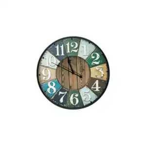 Wanduhr »Holzoptik Rustikal«, Ø 40 cm, mehrfarbig