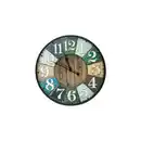 Bild 1 von Wanduhr »Holzoptik Rustikal«, Ø 40 cm, mehrfarbig