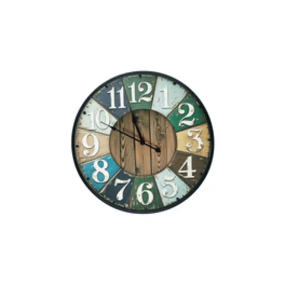 Bild 1 von Wanduhr »Holzoptik Rustikal«, Ø 40 cm, mehrfarbig