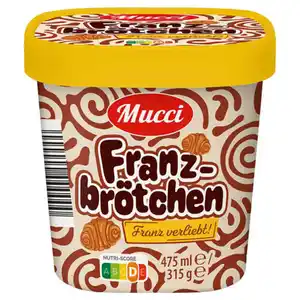 MUCCI Premium Eisbecher 475 ml, Franzbrötchen