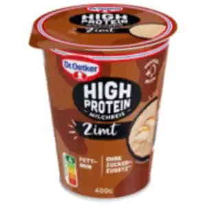 Dr Oetker High Protein Milchreis Zimt oder Rote Grütze