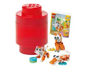 Aufbewahrungsbox Lego+Creators Set, rot